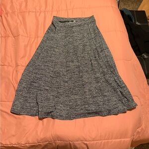 GAP Heather Gray/Silver Metallic‎ A-Line Skirt